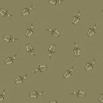 Seamless pattern fashion zipper puller cartoon vector 库存插图