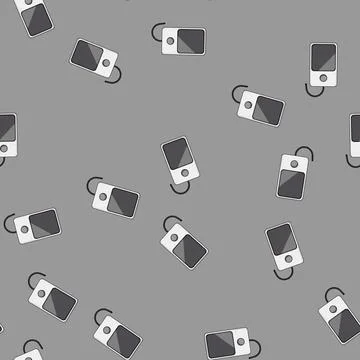 Seamless pattern fast charging pad wireless cartoon vector Stock Illustration