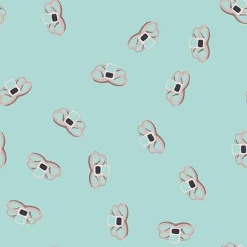 Seamless pattern fast delivery drone cartoon vector Stock Illustration