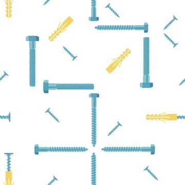 Seamless pattern with fasteners. Vector. Stock Illustration