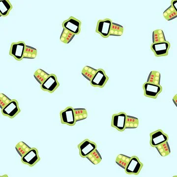 Seamless pattern fault car diagnostic scanner cartoon vector 스톡 일러스트