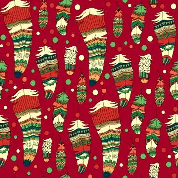 Seamless pattern with feather Stock Illustration