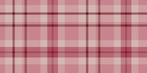 Seamless pattern features a timeless plaid design in pink and red hues, chara Stock Illustration