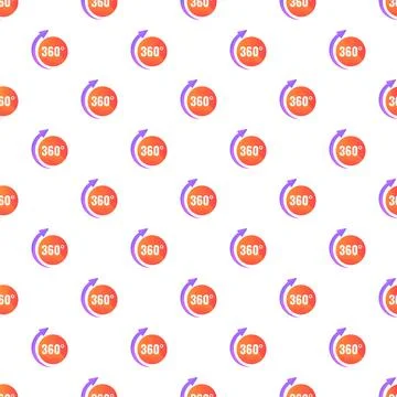 Seamless pattern featuring 360 degree rotation arrows 스톡 일러스트