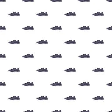 Seamless pattern featuring athletic sneakers for active lifestyle Stock Illustration