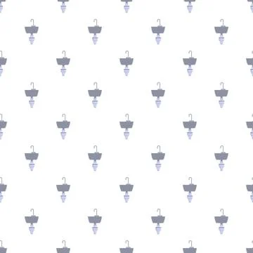 Seamless pattern featuring bathroom sinks and faucets Stock Illustration
