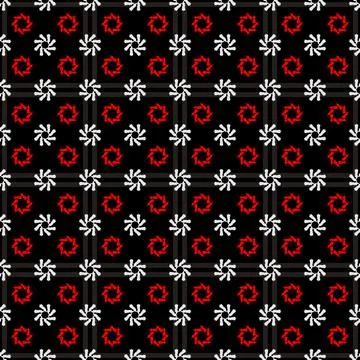 A seamless pattern featuring a beautiful, unique, and refined abstract theme Stock Illustration