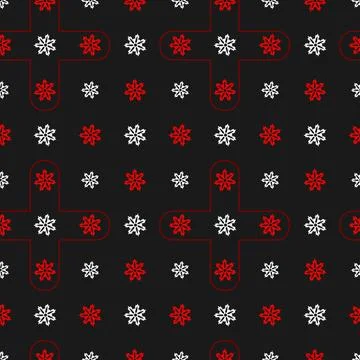 A seamless pattern featuring a beautiful, unique, and refined abstract theme Stock Illustration