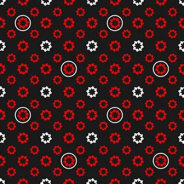 A seamless pattern featuring a beautiful, unique, and refined abstract theme Stock Illustration