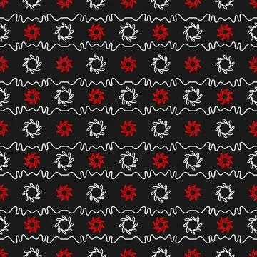 A seamless pattern featuring a beautiful, unique, and refined abstract theme Stock Illustration