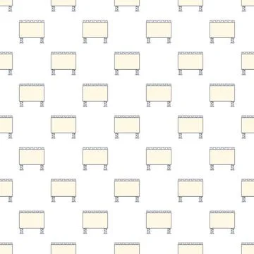 Seamless pattern featuring blank outdoor advertising billboards Illustrazione stock