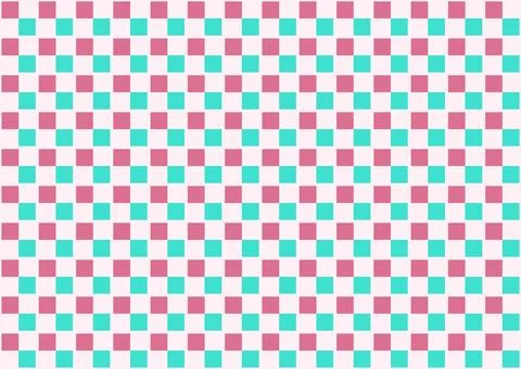 Seamless pattern featuring a checkered matrix of soft pastel pink Stock Illustration