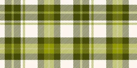 Seamless pattern featuring a classic plaid design in green and white shades.. Stock Illustration