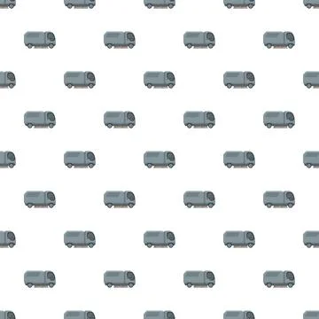 Seamless pattern featuring cleaning truck urban sanitation vehicles Stock Illustration