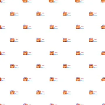 Seamless pattern featuring collection boxes for charity donation Stock Illustration