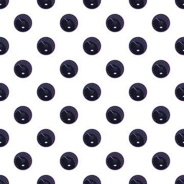 Seamless pattern featuring dark circular automotive gauges Illustrazione stock