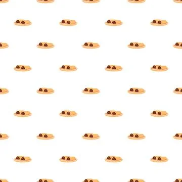 Seamless pattern featuring delicious snack food items Stock Illustration