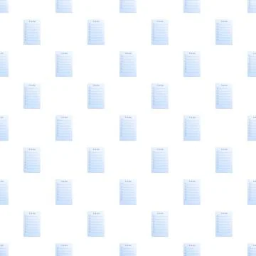 Seamless pattern featuring to do list memo paper Stock-Illustration