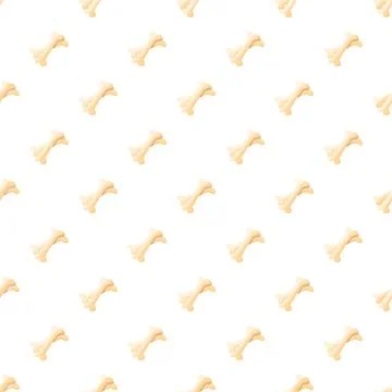 Seamless pattern featuring dog bone shapes background Stock Illustration