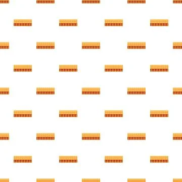 Seamless pattern featuring flat yellow geometric rectangles イラスト素材