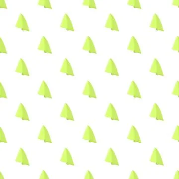 Seamless pattern featuring green boat sails sailing Stock Illustration