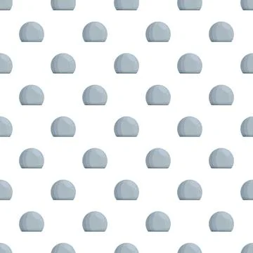 Seamless pattern featuring igloo domes on snow white Stock Illustration