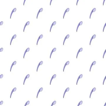 Seamless pattern featuring isometric shower heads for hygiene 스톡 일러스트