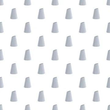 Seamless pattern featuring metal confectionery piping nozzles Stock Illustration
