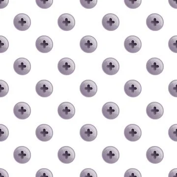 Seamless pattern featuring metal phillips screw heads Stock Illustration