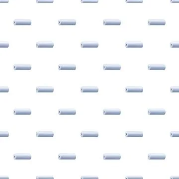 Seamless pattern featuring metal screw pins on white background Illustrazione stock
