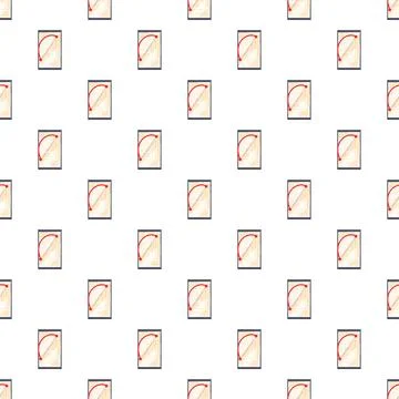 Seamless pattern featuring mobile navigation route on smartphone Stock Illustration