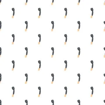 Seamless pattern featuring multiple bionic prosthetic arms Stockillustratie