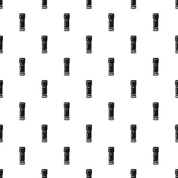 Seamless pattern featuring multiple black and white glue stick icons 스톡 일러스트