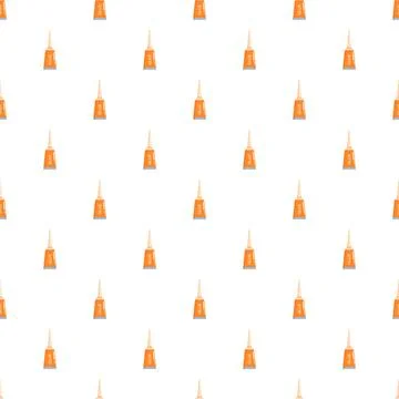 Seamless pattern featuring multiple super glue tubes Stock Illustration