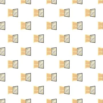 Seamless pattern featuring open books and reading content Illustrazione stock