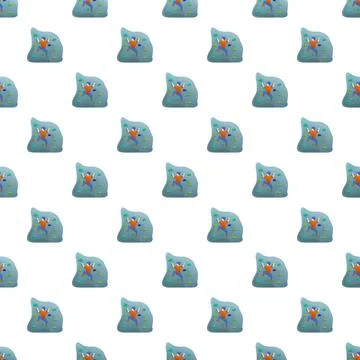 Seamless pattern featuring person rock climbing wall Stock Illustration