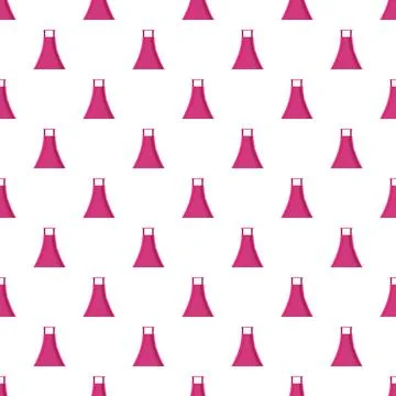 Seamless pattern featuring pink chef apron design Stock Illustration