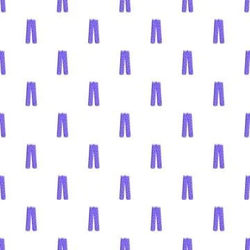 Seamless pattern featuring purple polka dot pajamas Stock Illustration
