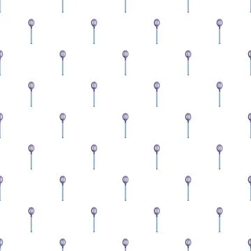 Seamless pattern featuring purple slotted cooking spoons Stockillustratie
