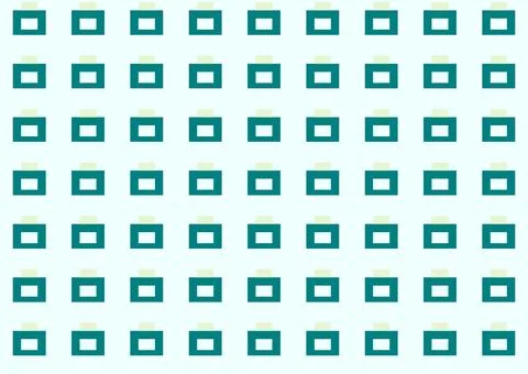 Seamless pattern featuring a repeated grid of simplified pixel-art Stock Illustration