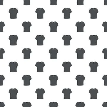 Seamless pattern featuring repeating gray t shirt design Stock Illustration