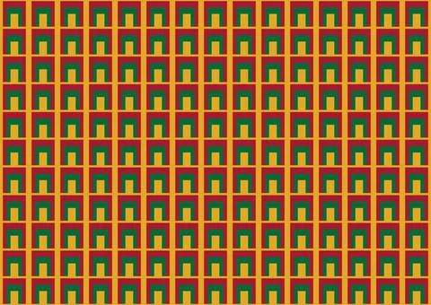 Seamless pattern featuring a repeating grid of interlocking square motifs Stock Illustration