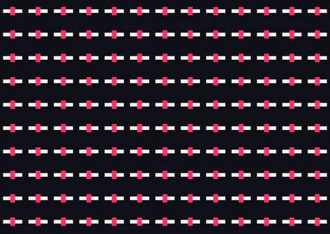 Seamless pattern featuring a repeating motif of stylized crosses 스톡 일러스트