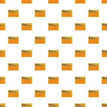 Seamless pattern featuring a set of orange wrenches Illustrazione stock