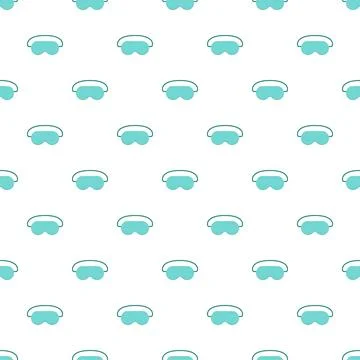 Seamless pattern featuring sleeping masks for relaxation and rest Illustrazione stock