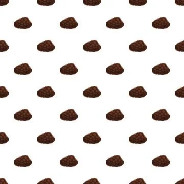 Seamless pattern featuring small piles of earth or dirt Illustrazione stock