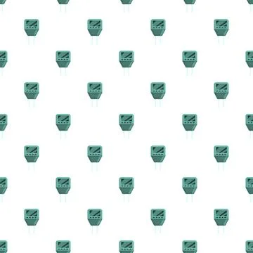 Seamless pattern featuring smart soil moisture sensors a repeating motif Stock Illustration