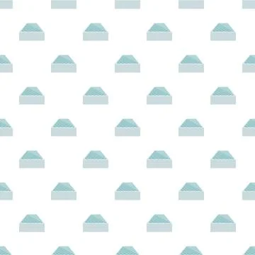 Seamless pattern featuring soft blue mattresses for sleep comfort Stock Illustration