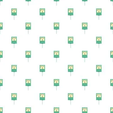Seamless pattern featuring soil moisture meters Stock Illustration