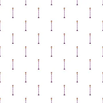 Seamless pattern featuring street lamps creating lighting background Ilustración de archivo